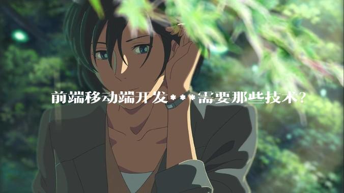 前端移动端开发***需要那些技术？